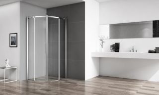 Душевой уголок BelBagno четверть круга хром ACQUA-R-2-100-C-Cr